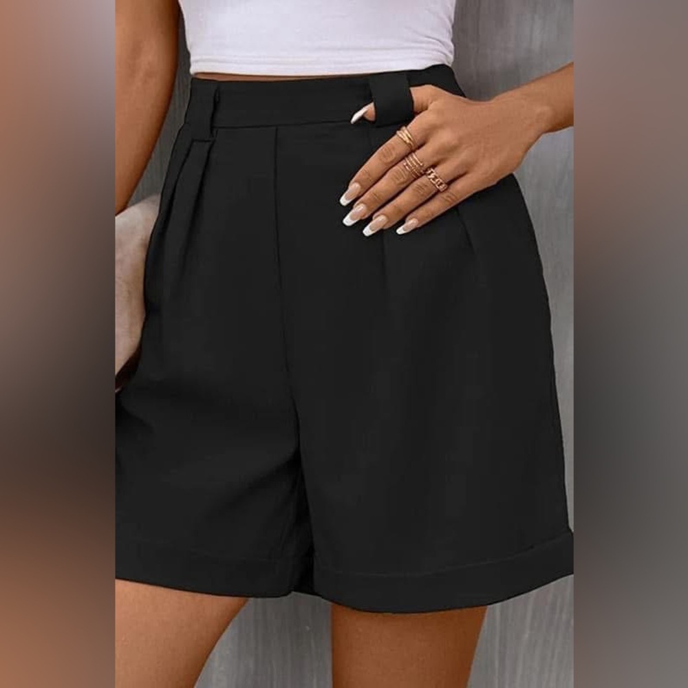 Elegant Black Women's Shorts